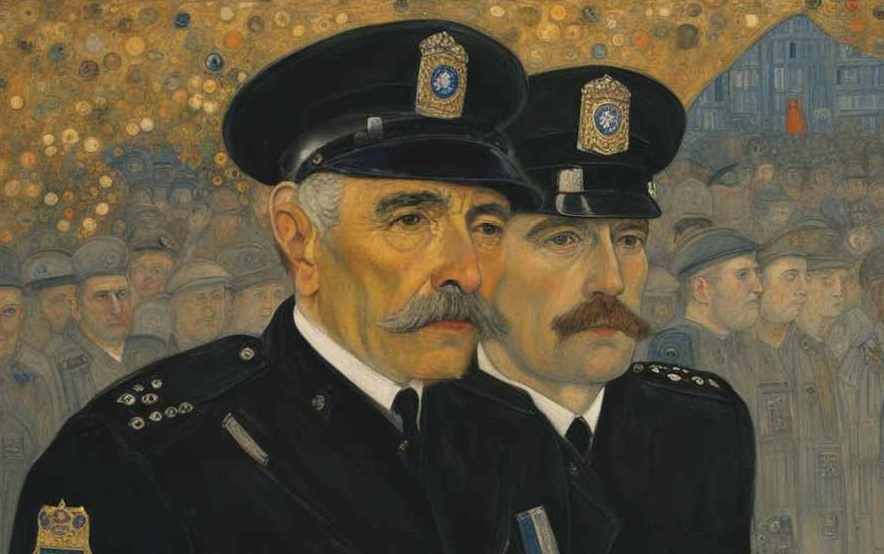 Bild von den beiden Polizisten